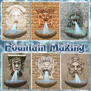 Classic mascaron and fun particles make really nifty fountains!